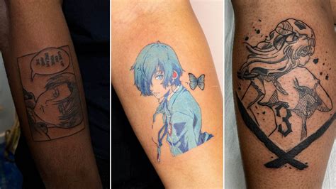 cool anime tattoos|More.